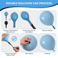 Blue Balloon Arch Kit Dusty Blue Balloon Garland With Double Stuffed Dusty Blue,Pastel Blue, Apricot,White Sand,Grey Balloons Pe