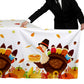Thanksgiving Turkey Party Supplies - 2 Pack Disposable Plastic Tablecloth, 54   x108    Table Cover Ideal for Autumn and Thanksg