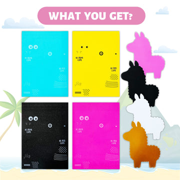 Vkpi 4 Pieces Eva Foam Art Crafts Gift Kit, Creative Make Your Own Llamas, Cartoon Foam Paper Craft Projects For Kids Ages 4+ To