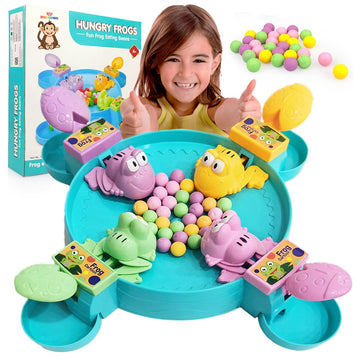 Wembley Hungry Frog Game For Kids Indoor Family Board Games Bean Eating Frog Toys For Kids Activity 2 To 4 Player Fun Interactiv