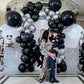 Black Balloons For Arch Decoration Latex Balloons 60Pcs Balloons 12 Inch Matte Balloons Birthday Balloons For Birthday Baby Show