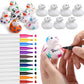 Jerify 24 Pcs 2 Inch White Blank Rubber Ducks Creative Rubber Ducks With Pens Of 12 Colors For Pool Bathtub Float Cute Valentine'S Day Diy Birthday Gifts Baby Party Favors For Kids