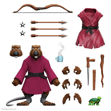 Super7 Teenage Mutant Ninja Turtles Splinter (Flocked) - ULTIMATES! 7 in Action Figure