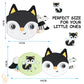 HOTUT Soft Toys Baby Cloth Books, Baby Soft Books, Baby Bath Cloth Book, First Year 3D Animals Tails Crinkle Sensory Touch and F