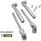 HOPLEX 2pcs Stainless Steel Drive Shaft 112-165mm for 1/10 RC Crawler Traxxas TRX6 Axial SCX10 Wraith Capra D90 TF2 Redcat GEN8