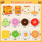 Jumlys Montessori Toys For 2, 3, 4, 5, Year Old, Wooden Burger Stacking Toys, Fine Motor Toys For Kids Boys Girls, Ideal Prescho