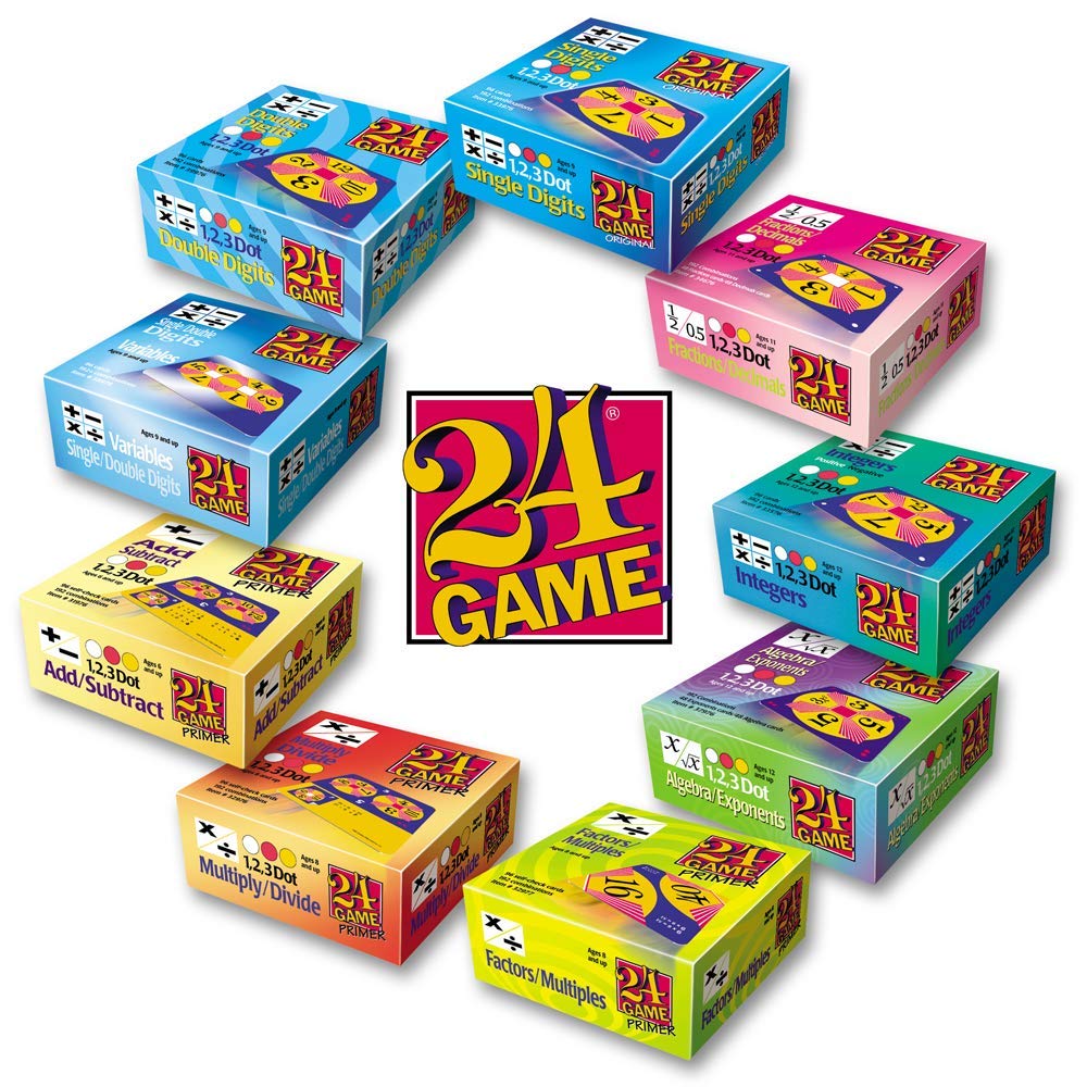 24 Game 96-Card Deck: Integers Math Card Game