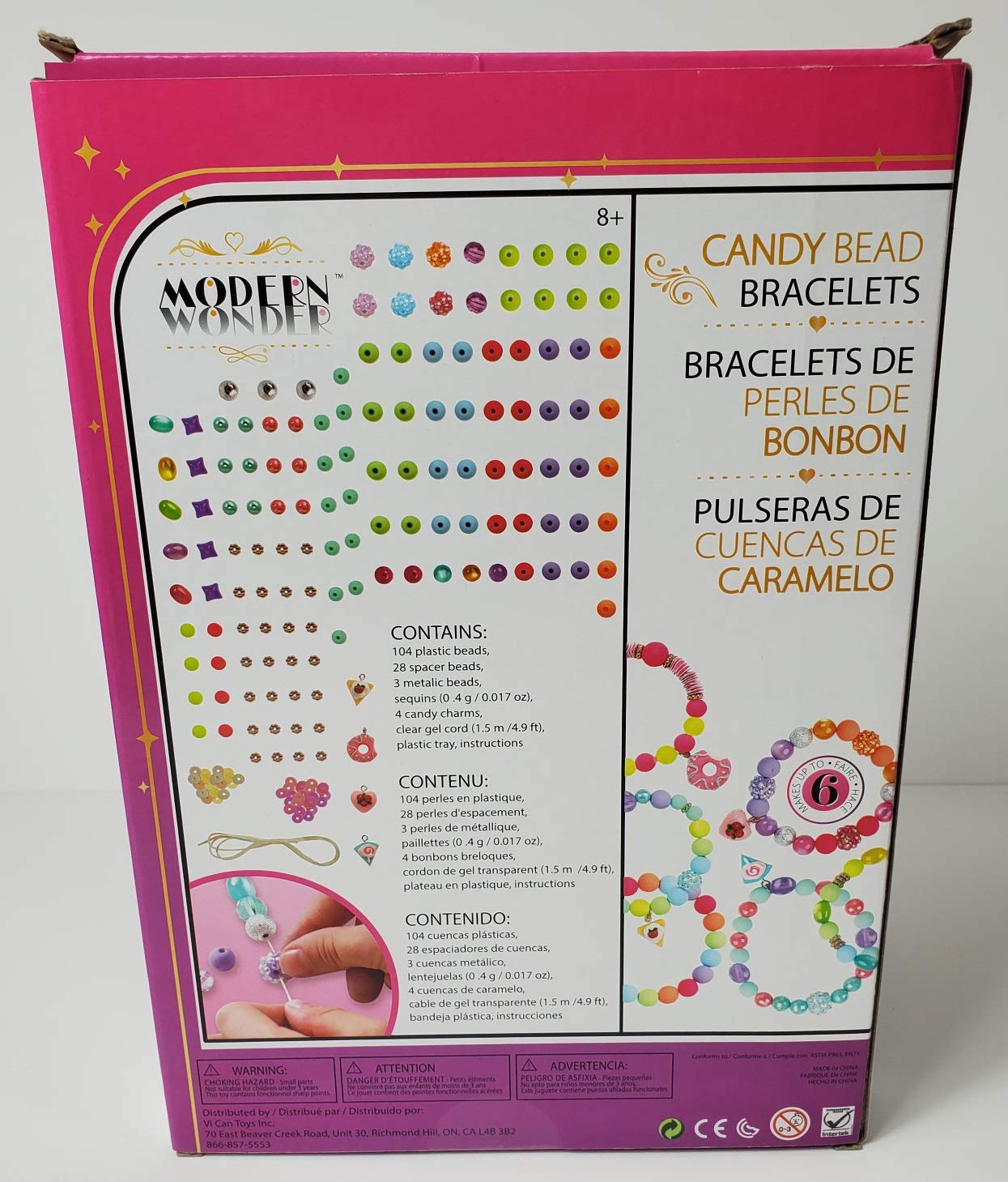 Modern Wonder 142-piece Candy Colored Bracelet Making Craft Kit
