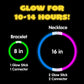 Joyin 300 Pcs 8' Glowsticks, Bracelets Necklaces, Glow In The Dark Party Favors, Easter, Christmas, Halloween Supplies Pack, Football Party Supplies