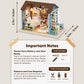 DIY Miniature House Kit  DIY Dollhouse Kit for mature-themeds to Build  Mini House Kit with LED  Mayberry Street Miniatures  Ideal Gifts for Birthday Valentine Christmas(Forest Times)