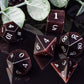 UDIXI Natural Gemstone Dice Set, 7PCS Crystal DND Dice for Dungeons and Dragons, Handmade Stone Dice for MTG Table Games (Purple