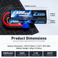Zeee 2S Lipo Battery 6500mAh 7.4V 120C Hard Case RC Car Battery with EC5 Connector for RC Vehicles RC Truck Tank Truggy Boat Rac
