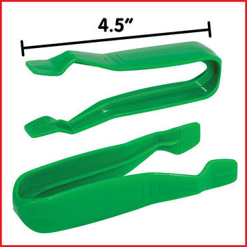 Edxeducation Jumbo Tweezers - Set Of 12 - For Ages 18M+ - 6 Colors - Plastic Toddler And Pre-School Tweezers - Develop Strength