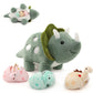 Karister Plush Dinosaur Stuffed Animals Set - Mommy Dinosaur & 3 Babies, 4 Piece Assortment, Multicolor, Soft Polyester