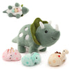 Karister Plush Dinosaur Stuffed Animals Set - Mommy Dinosaur & 3 Babies, 4 Piece Assortment, Multicolor, Soft Polyester