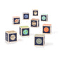 Uncle Goose Planet Blocks - Multicolor Basswood Building Blocks, 9 Count, Made in the USA, Model PLT9