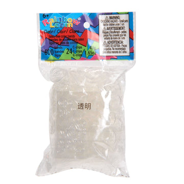 Choons Design LLC Offical Rainbow Loom Clear Jelly 600 Latex Free (24 C-Clips)