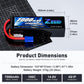 Zeee 4S Lipo Battery 7000mAh 14.8V 100C Soft Pack RC Battery EC5 Connector with Metal Plates for RC Car RC Truck RC Tank Racing