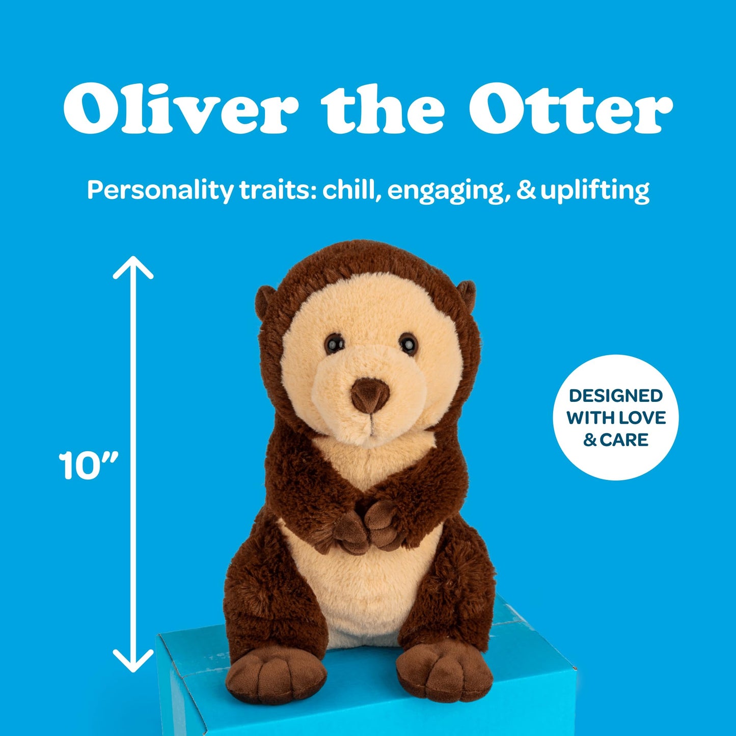 Sendafriend Oliver The Otter Stuffed Animal Care Package, Someone Loves You Box, Great Gift For Any Reason (Miss You Notecard)