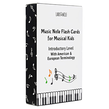 Learn To Read Music Flashcards By Lark & Wolf. 56 Large Size Music Note Theory Flashcards For Kids Piano