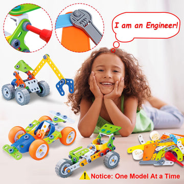 10 In 1 Stem Toys For 5 6 7 8+ Year Old Boy Birthday Gifts Building Toys For Kids Ages 4-8 5-7 6-8 Educational Stem Activities For Boys 4-6 4-7 Construction Set Creative Games Fun Christmas Idea Gift