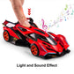SASBSC Toy Cars Lambo V12 Race Car Toys with Light and Sound Diecast Metal Model Cars for 3+ Year Old Boys Pull Back Car Gift To