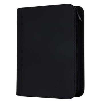 Rayvol enhanced 4 Pocket Card Binder  Fits 368 Trading Cards Ringless Trading Card Album Side Loading Pockets with ZIp for TCG