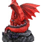 Ebros Gift Stryker The Mythical Smoke Fire Breathing Red Dragon Backflow Incense Cone Burner Figurine 6.25' Tall Dungeons And Dragons Medieval Renaissance Decor Statue Smaug Drake Puffing Smog