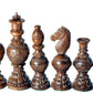 Chessbazar Chess Set Globe Design King 5' 32 Wooden Weighted Handmade Chess Pieces By