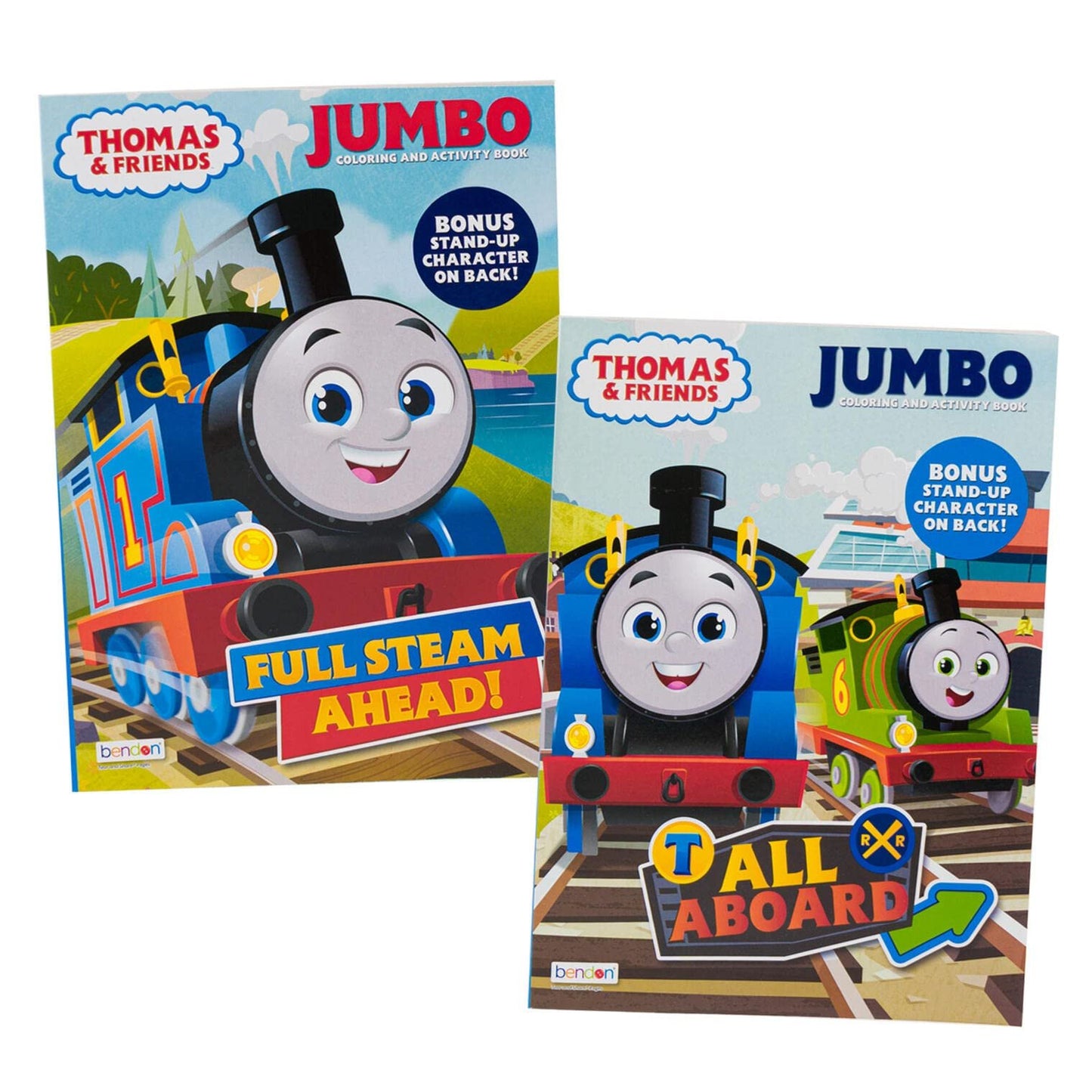 Thomas Coloring And Activity Book With Friends Stand-Up Character On Back - 80 Pages