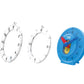 Learning Resources Hand2Mind Advanced NumberLine Teaching Clock Set of 6, Telling Time & Elapsed Time, Multicoloured, Plastic, Model 93410