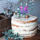 Purple Birthday Number Candles 11, Glitter Happy Birthday Candles for Cake Topper Decoration for Party Wedding Anniversary Celeb