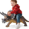 Gzsbaby Dinosaurs King Giant Triceratops Dinosaur Toy - 32 inches Realistic Lifelike Dinosaur Figure, Jumbo Dino Toys for Kids T