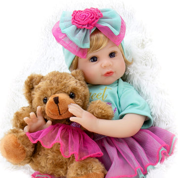 Milidool Reborn Baby Dolls, Realistic Newborn Baby Girl Doll, 22 Inch Lifelike Newborn Girl Doll Weighted Doll Girl With Feeding Toy Accessories Set, Great Gift Set For Grandma Kids 3+