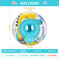 Swimbobo Inflatable Baby Swim Pool Float With Safe Seat And Removable Canopy For Age 6-36 Months Toddler (Yellow Dinosaur)