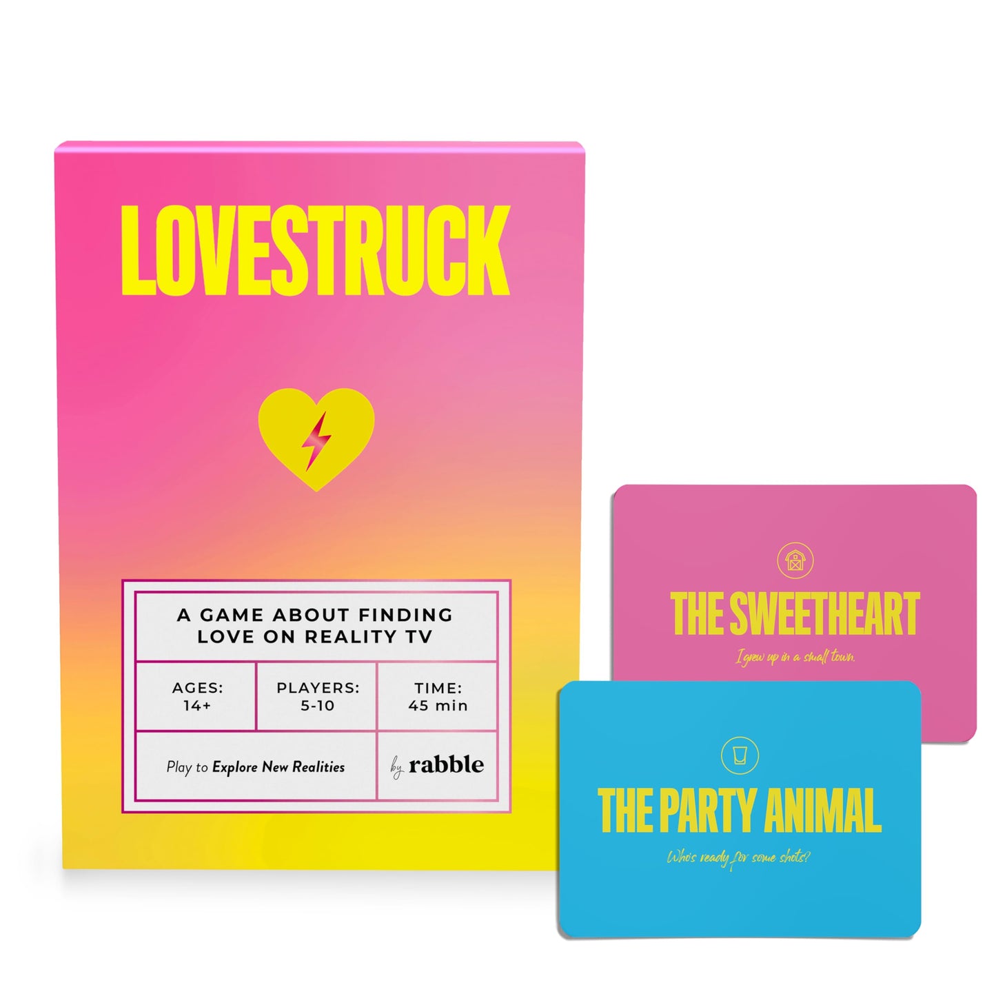 Rabble Lovestruck Reality TV Party Board Game | 5-10 Players | Social Deduction | Adult Game Night | Paper Material