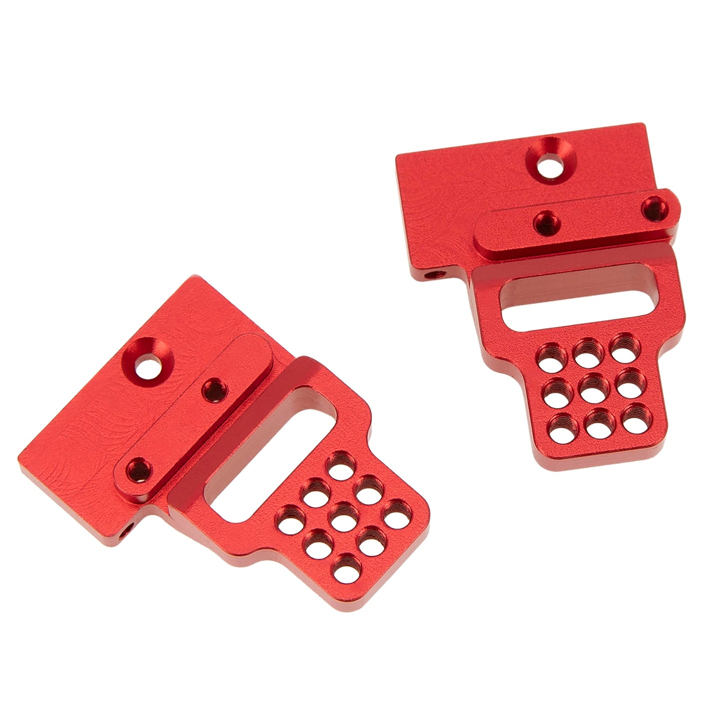 MEUS RACING TRX4M Shock Mount with Multi Holes Adjustable Mounting for TRX4M Defender/Bronco 1/18 RC Crawler Car.(Red)