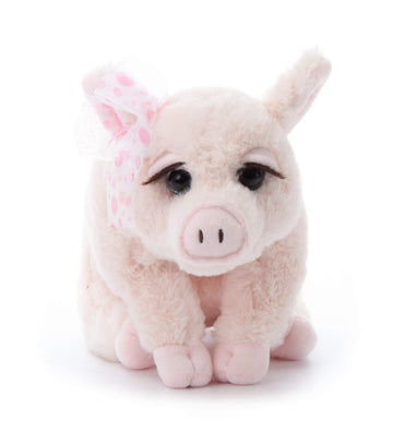 The Petting Zoo, Lash'Z Pig Stuffed Animal, Gifts For Girls, Pig Plush Toy 12 Inches