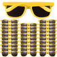 Fepito 30 Pieces Party Sunglasses Bulk For Birthday Party Supplies Treat Bag Fillers For Beach Pool Party Toys, Yellow