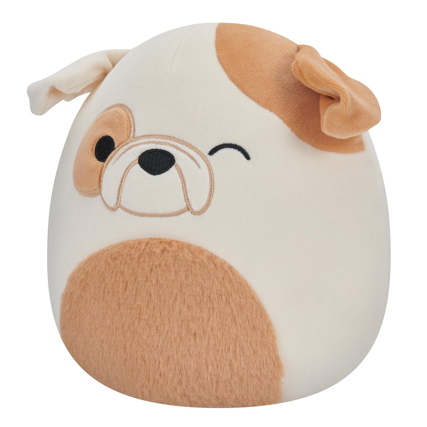 Squishmallows Brock The Bulldog Plush Toy - 8 inch, Ultra Soft Polyester, Winking Design