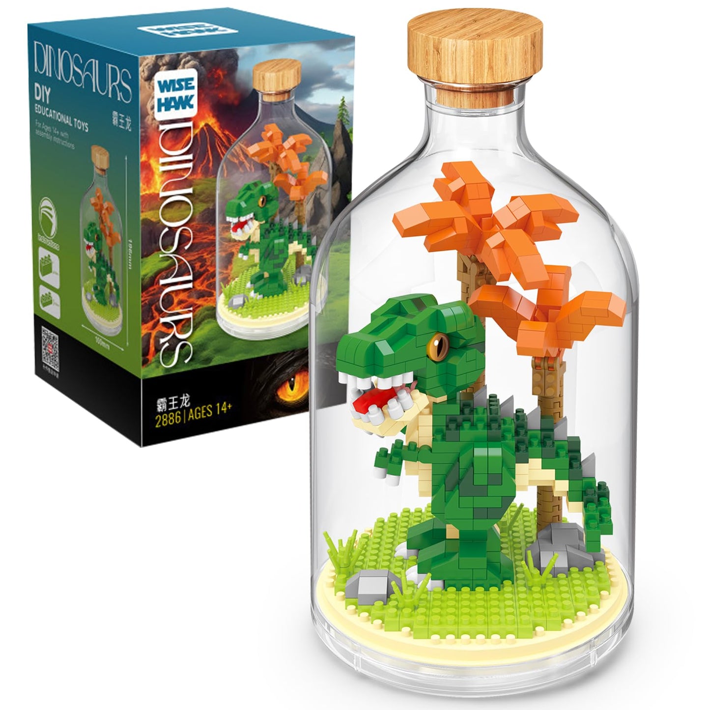 OLTLYUNH Creative Dinosaur Toy Building Set mature-themed Mini Animal Friend Set Party Favors Gift for Kids  Dinosaur Lover Office Home Decor Building Block Kits New Year Easter Birthday Gift for Boys Girls