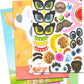 Bendon Publishing Make a Face Sticker Books Set - 3 Activity Books, 450 Stickers, Paper, Colorful Fun for Girls, Kids, Toddlers
