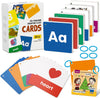 Beiens Flash Cards For Toddlers 1-4 Years - 105 Cards - 210 Sides With Rings - Learn Colors, Number, Shapes, Animals, Body Parts, Abc Letters & Sight Words - Fun Learning And Educational Flashcards