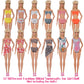 Ztweden 42Pcs Doll Clothes And Swimming Accessories For 12 Inch Boy And Girl Dolls Includes Bikini Swim Suit Swim Trunks Skatebo