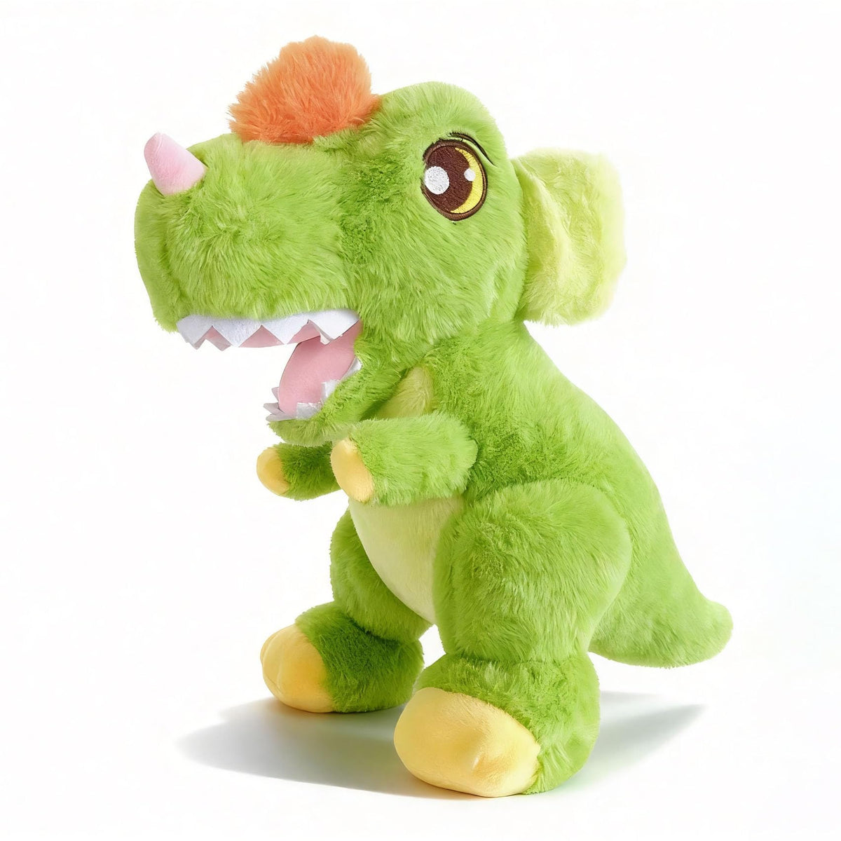 XieKules Cute Green Plush Dinosaur Stuffed Animal  9.8 Inch