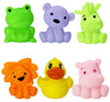 Funblast Animal Friends Bath Toys For Baby And Toddler - Non-Toxic Bpa Free Bathtub Squeeze Toys - Set Of 5