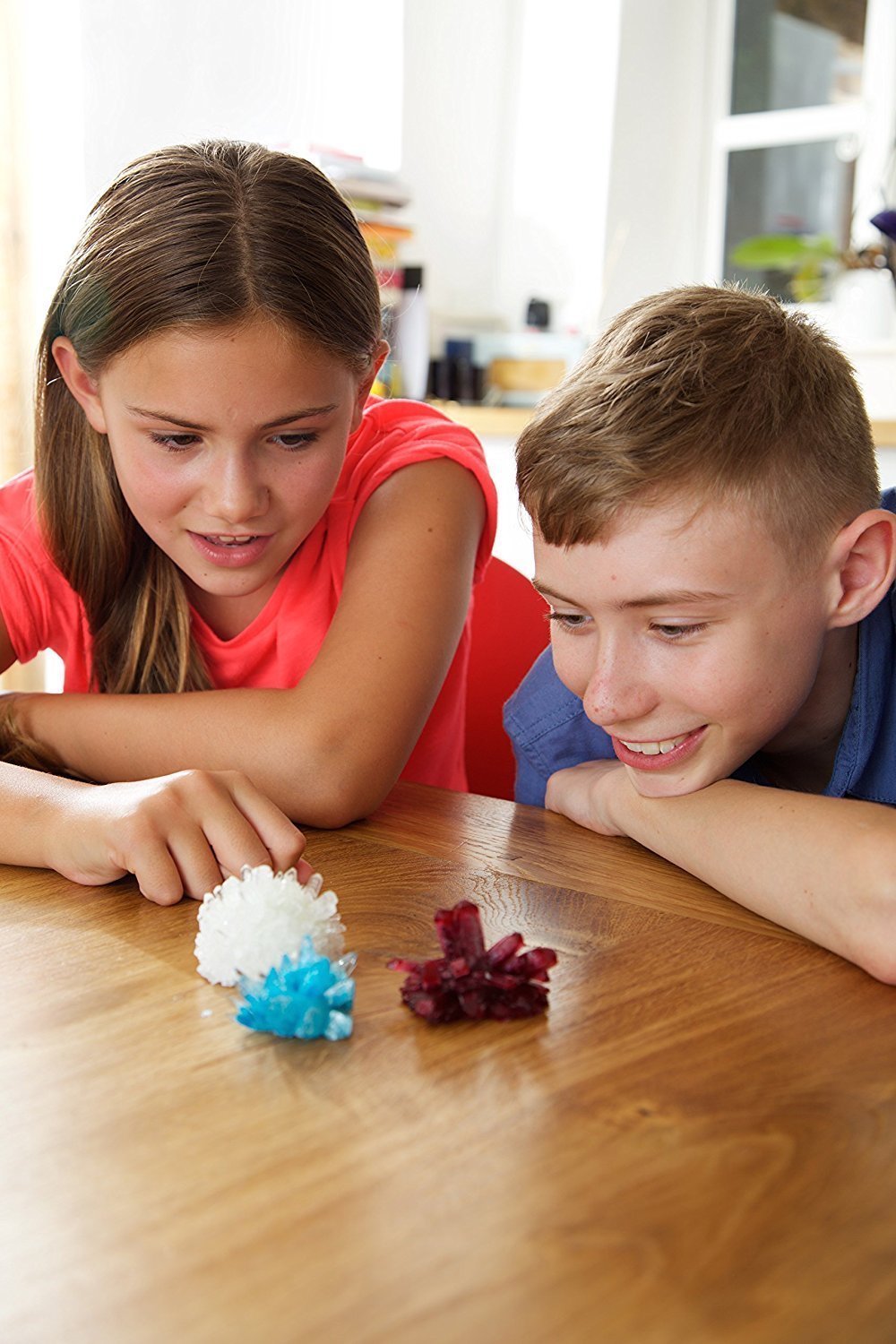 4M Crystal Growing Science Kit - DIY STEM Experiment, 7 Pieces, Educational Gift for Kids, Model 5557, Crystal Material