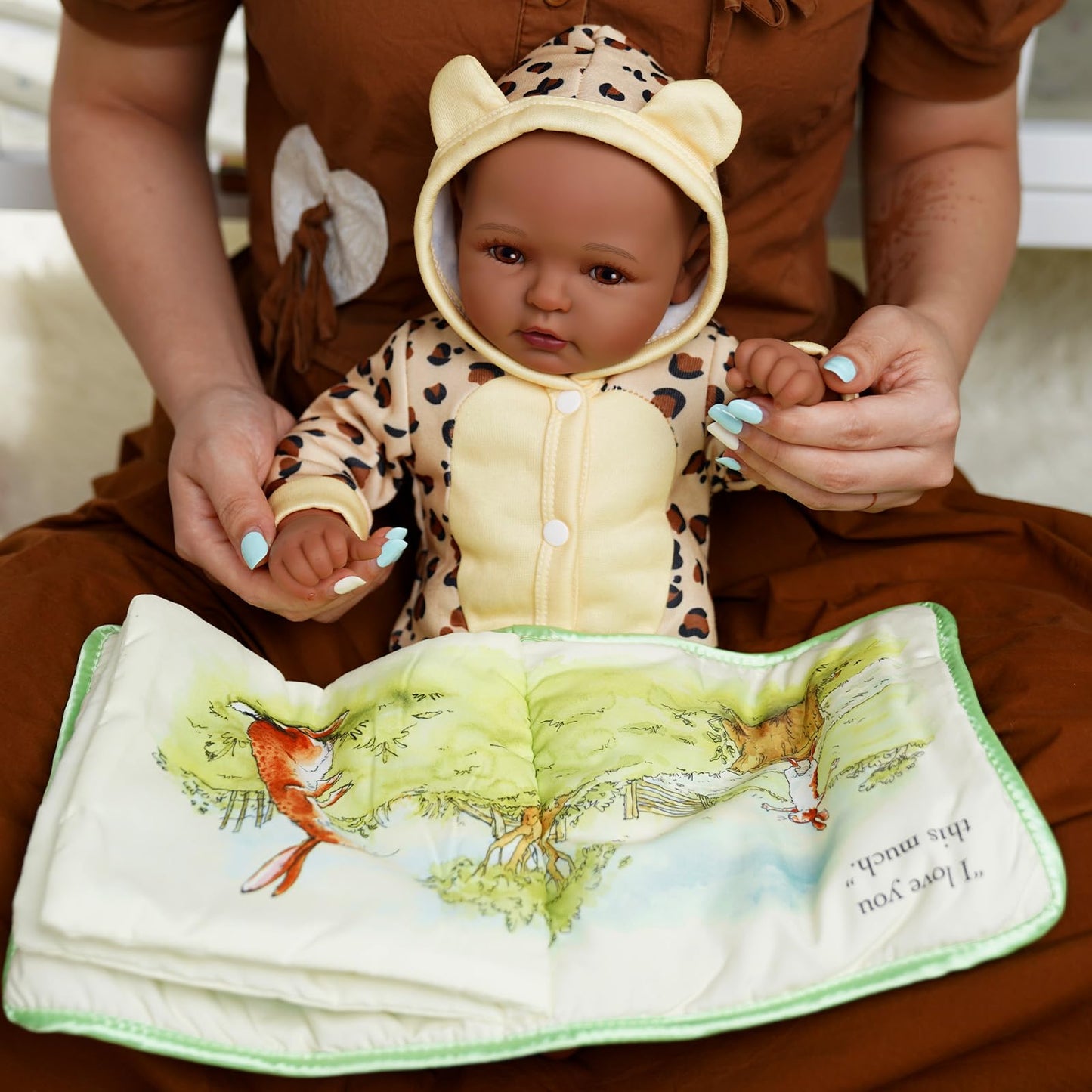 Babeside Black Baby Doll, 17 Inch Large Realistic Soft Body African American Baby Doll Real Life Baby Dolls With Accessories For Kids Age 3+ Girls Gifts & Collection