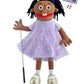 Rodayna 25 , Black Girl, Full Body, Ventriloquist Style Puppet,Hand Puppet