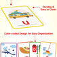 Gojmzo Cvc Word Writing & Spelling Flash Cards, Preschool Learning Toddler Activities, Kindergarten Homeschool Supplies, Sight Words Reading Game, Montessori Educational Toys For 3 4 5 6 Year Old Kids